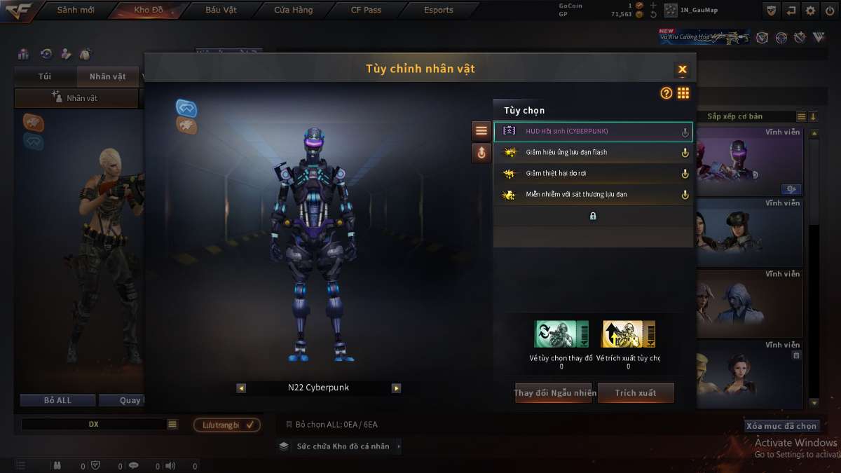shop acc cf uy tin gia re
